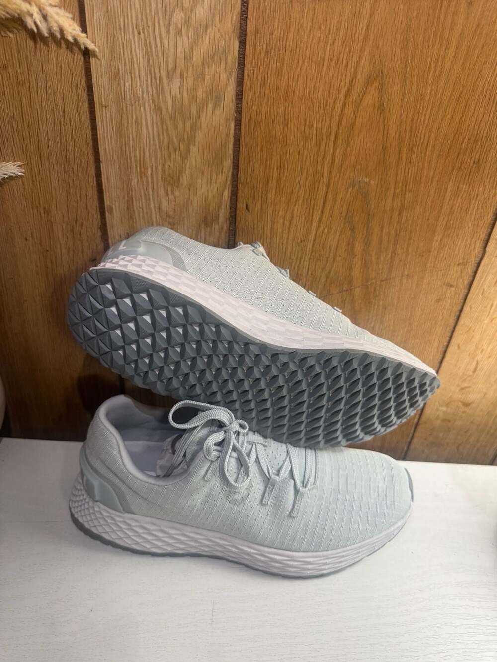 NOBULL Women's Light Grey Allday Ripstop Runner Training Shoes Sneakers